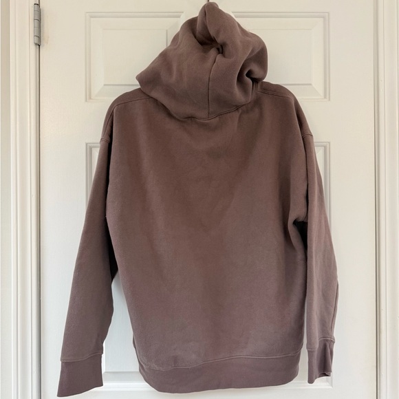 Motivated by Treats Dachshund Dog Sweatshirt Hoodie- Brown, size M, Oversized - Picture 4 of 5